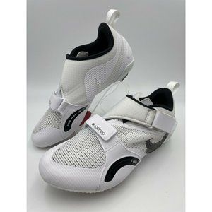 Nike Womens SuperRep Cycle Indoor Cycling Shoes White Black CJ0775 Size 9 EUC